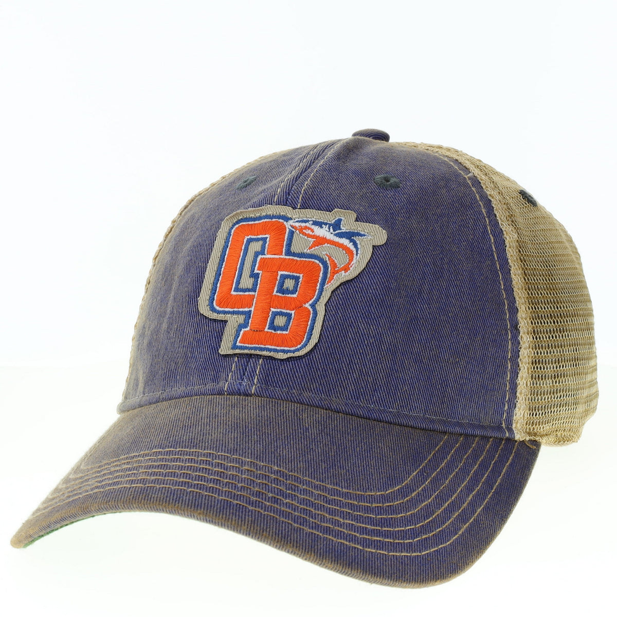 Orange Beach Mako Hat Old Favorite Mesh Trucker Blue – The Orange